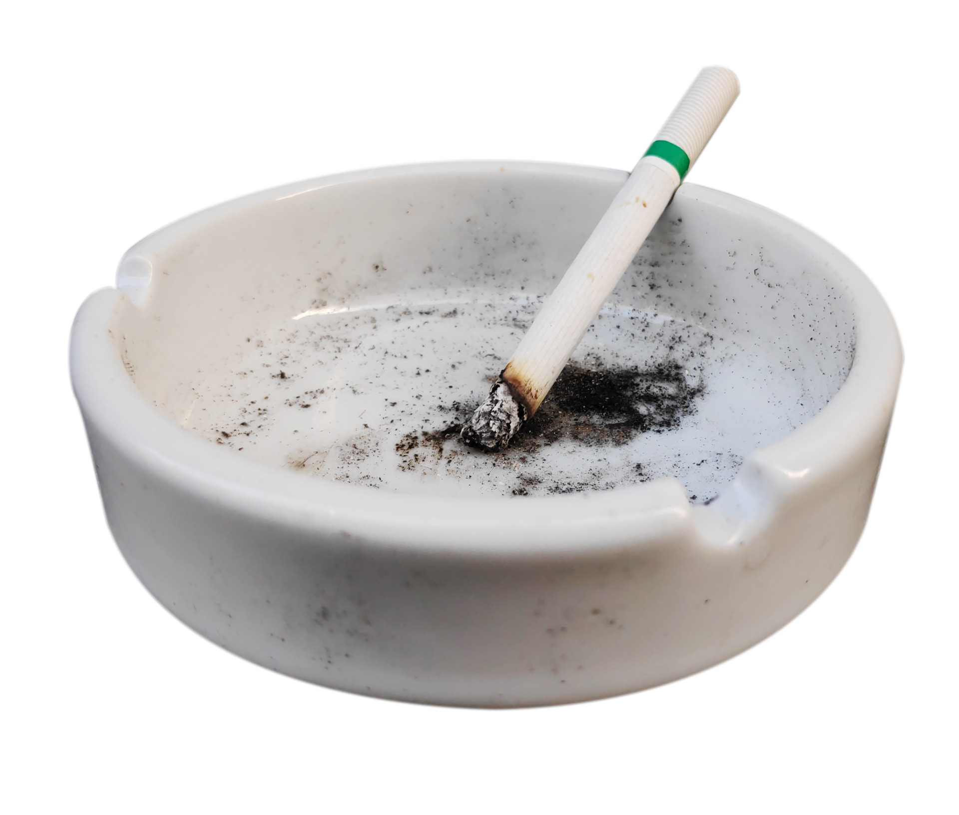 cigarette stick on clear glass ashtray by Nodar Chernishev. Photo stock -  StudioNow