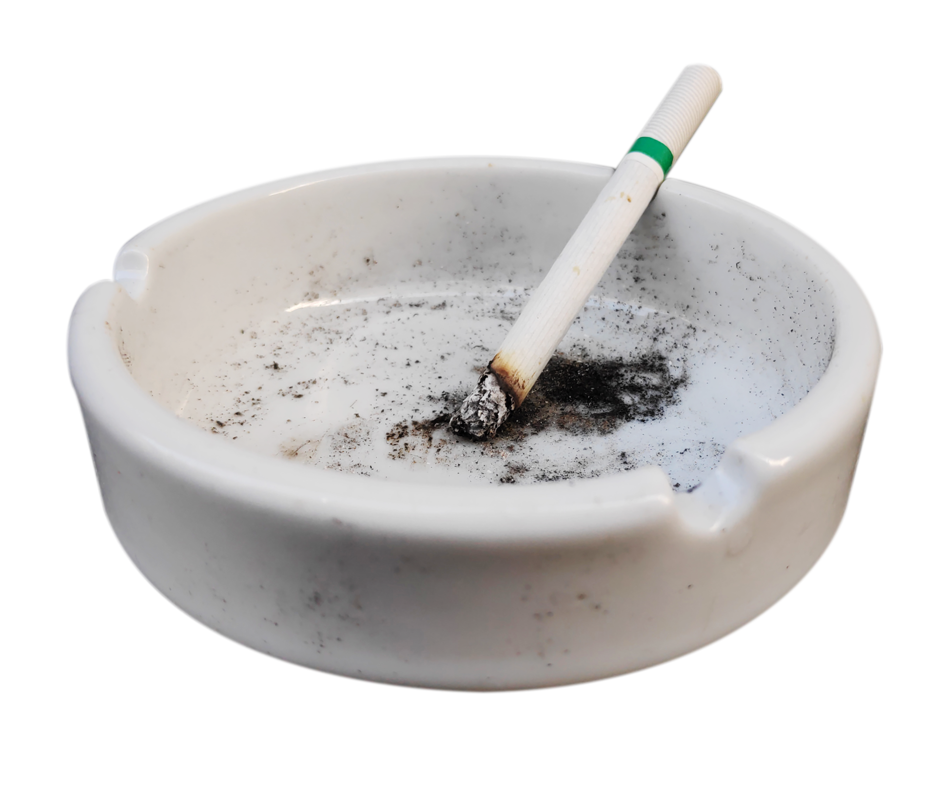 cigarette stick on clear glass ashtray by Nodar Chernishev. Photo stock -  StudioNow