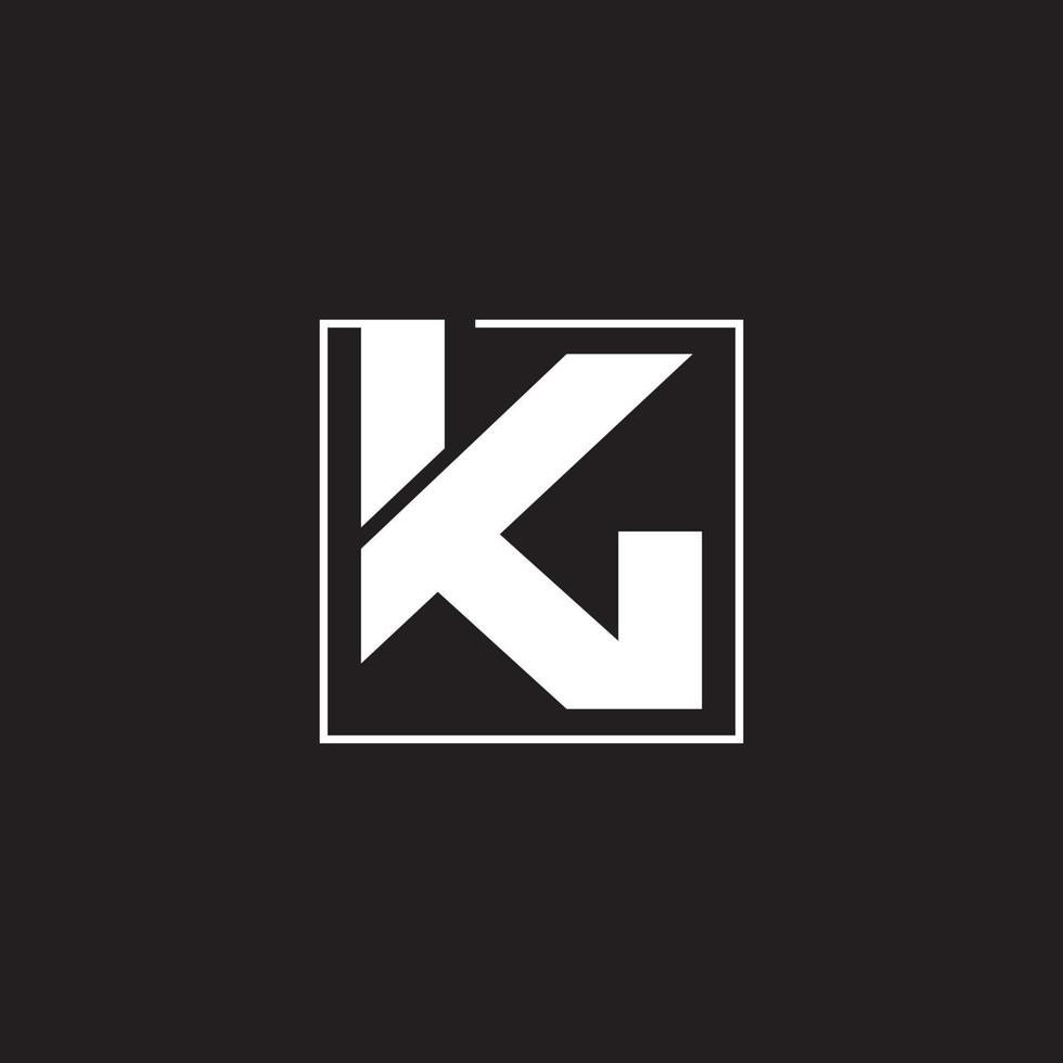 esta letra k i con diseño para su negocio vector