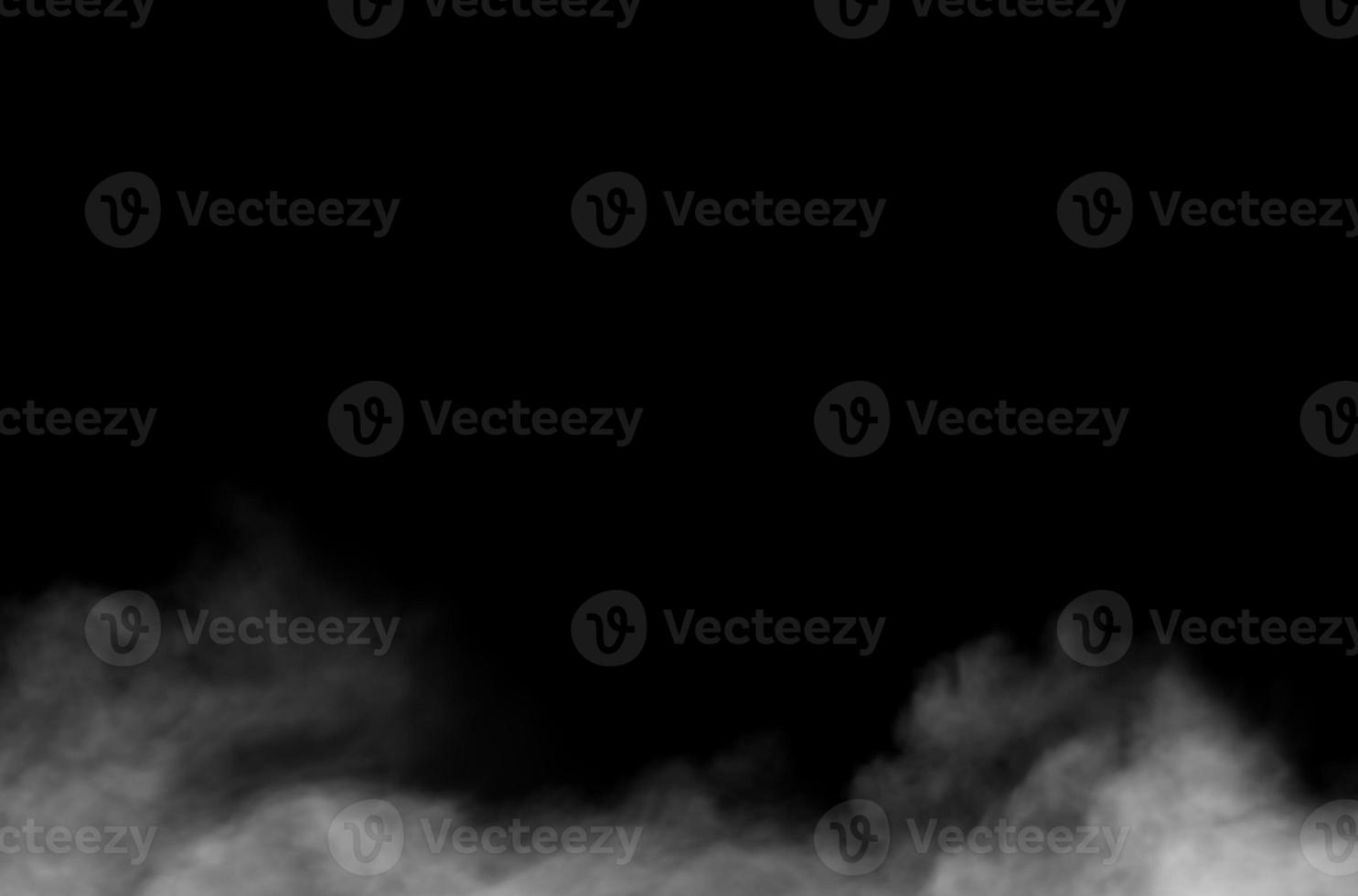 Fog Design on Black Background Overlay on Background. Illustration design. photo