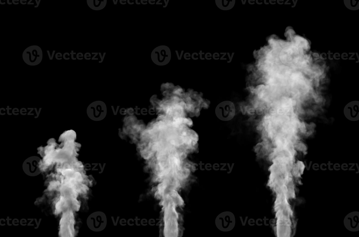 Smoke Design on Black Background. Close-up. 3d illustration. photo