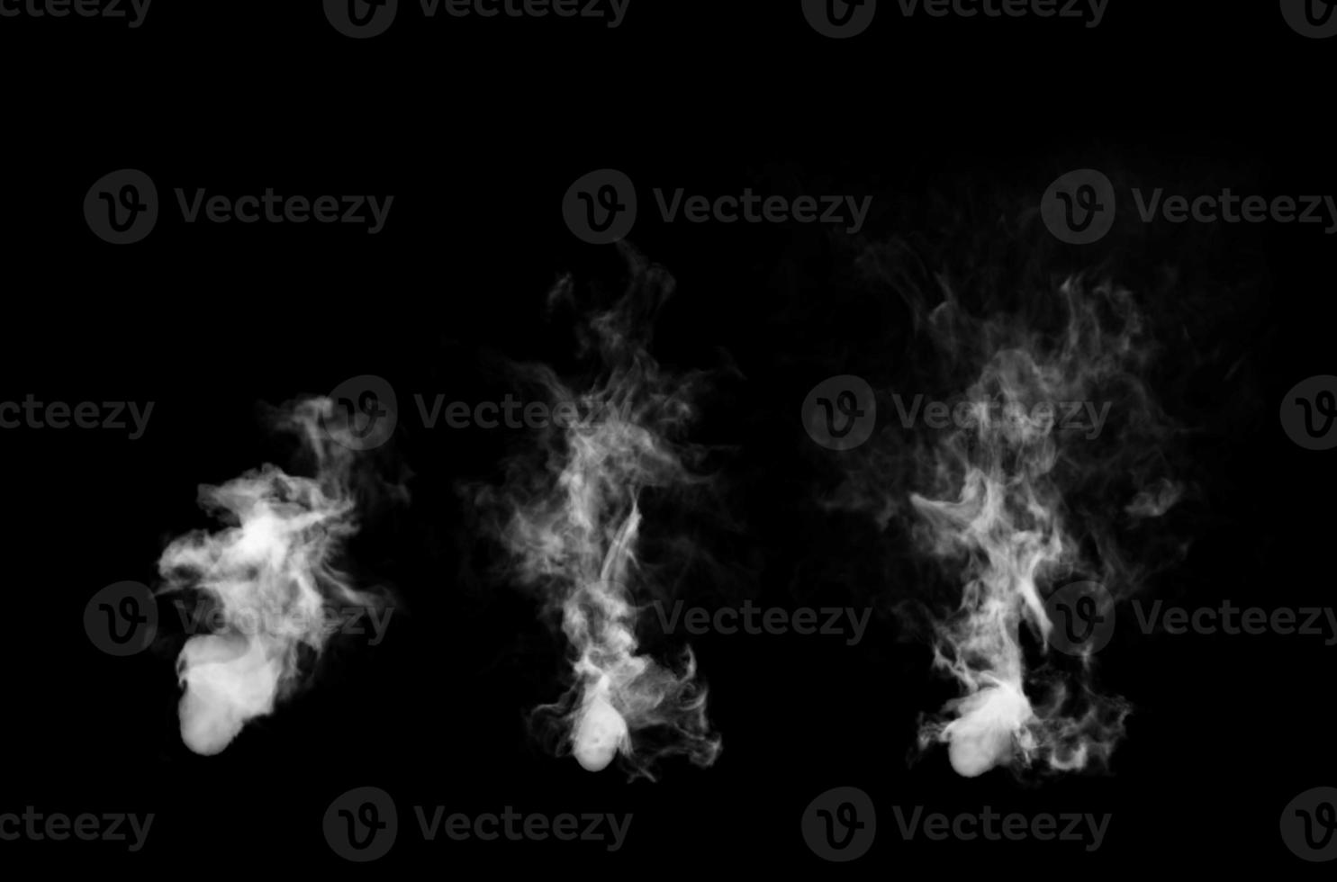 Smoke Design on Black Background. Close-up. 3d illustration. photo