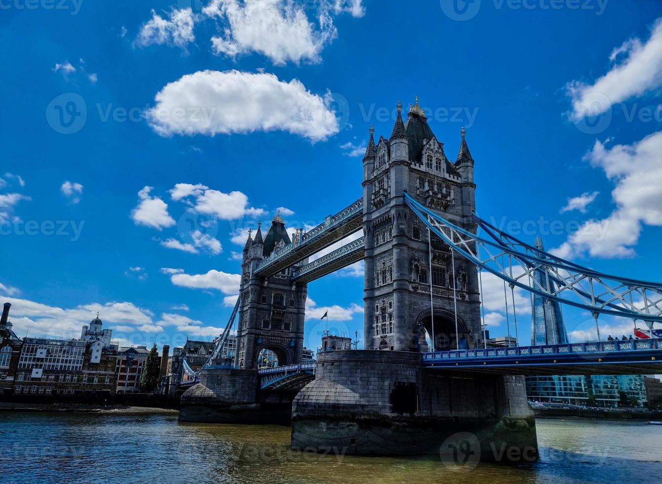 At the Tower Bridge in the city of London photo