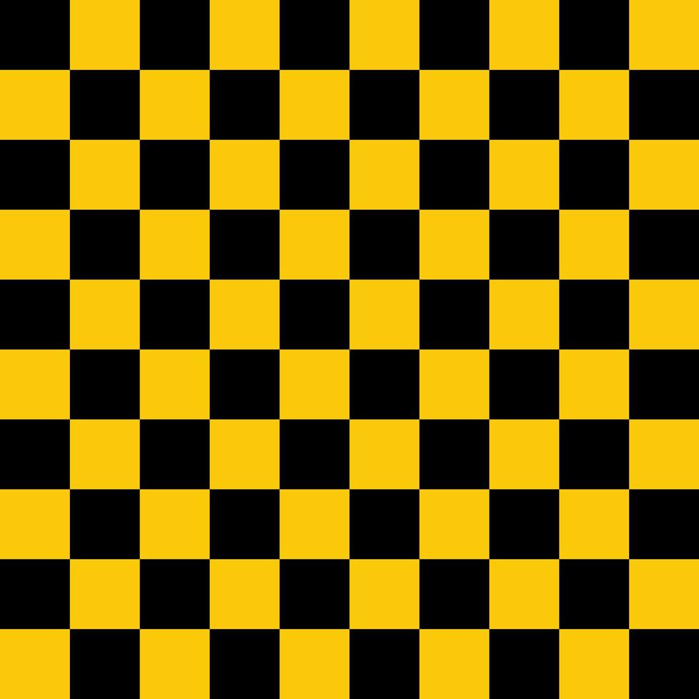 Black and yellow squares seamless pattern. Vector illustration.