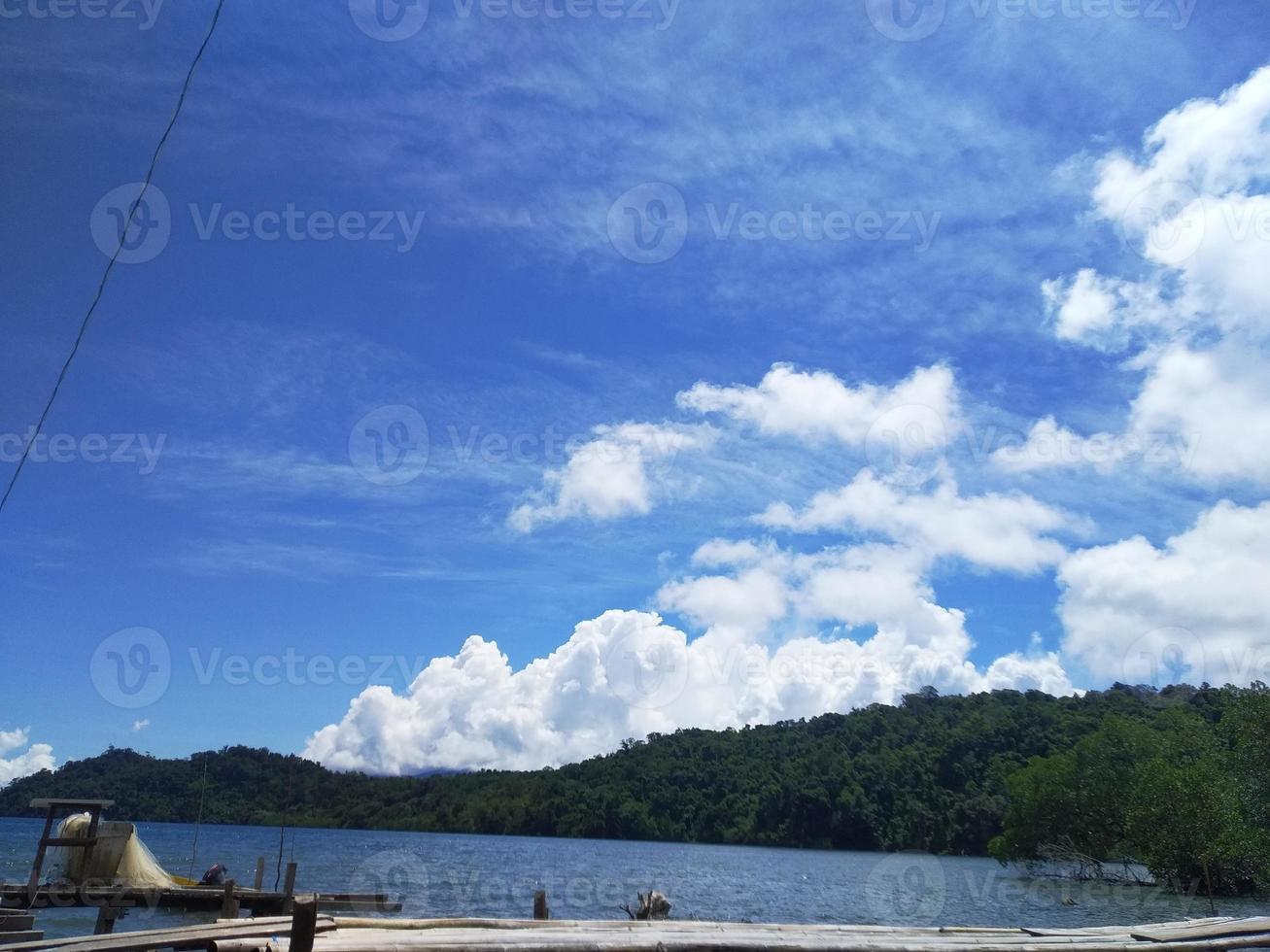 Coastal view from a village photo