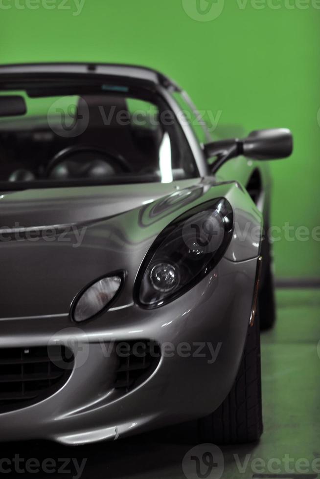 sport car with green background photo