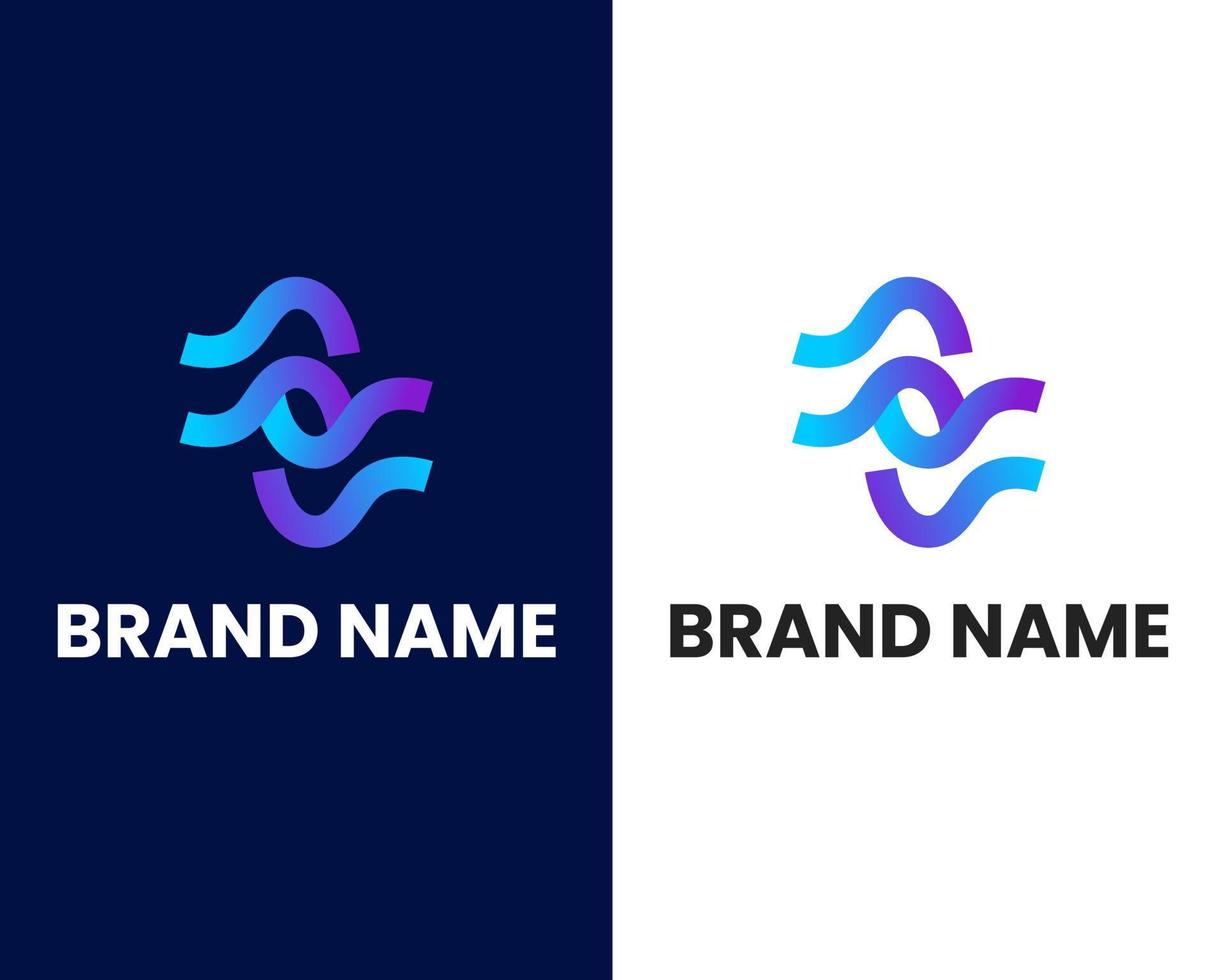 letter s modern logo design template vector