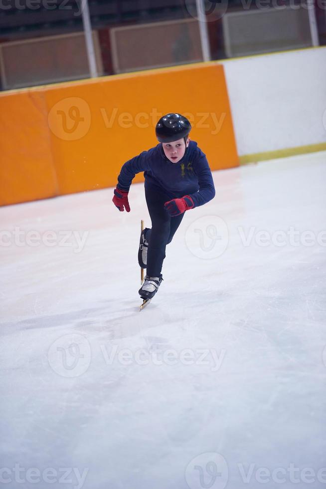 patinaje de velocidad infantil foto