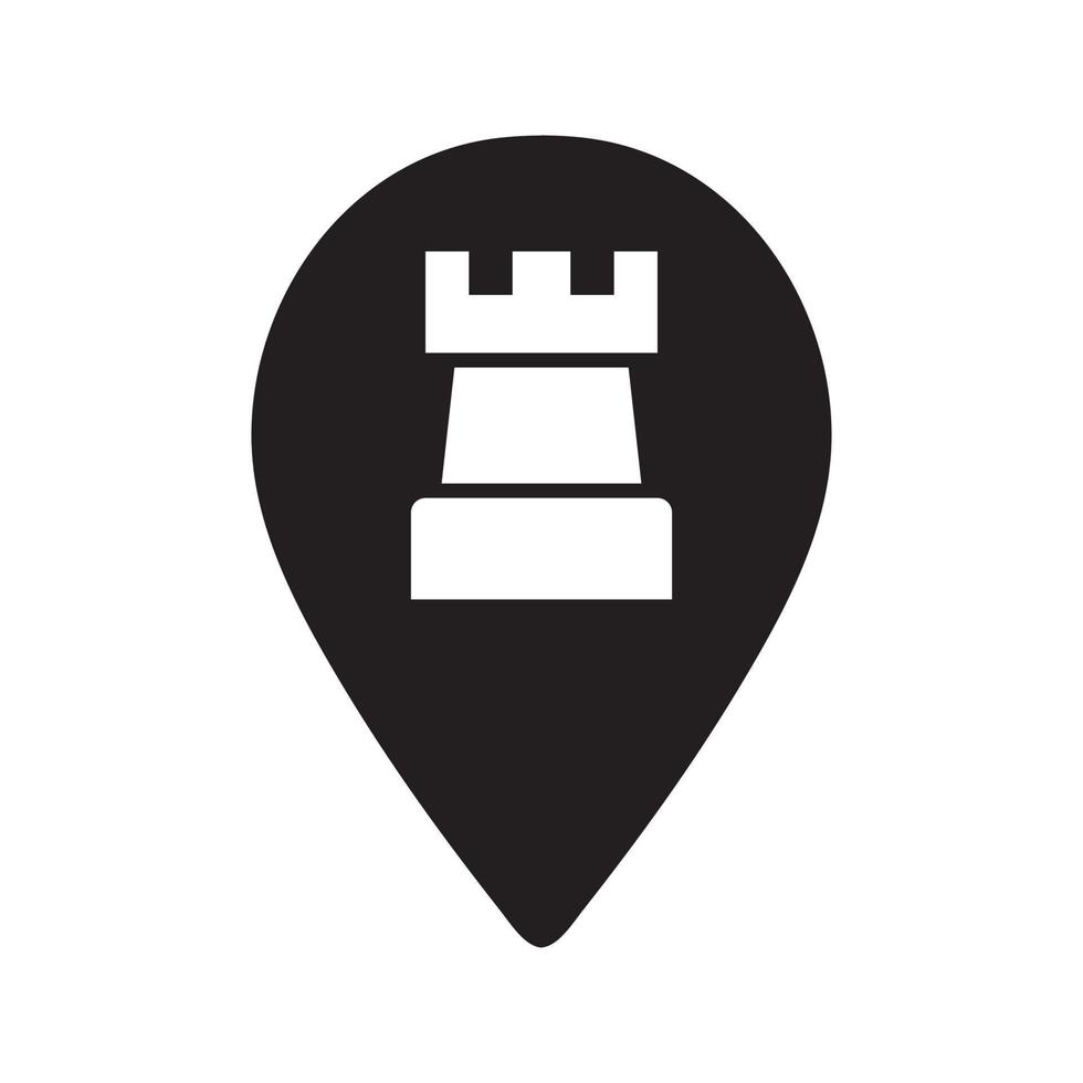 Historic Map Pin Icon vector