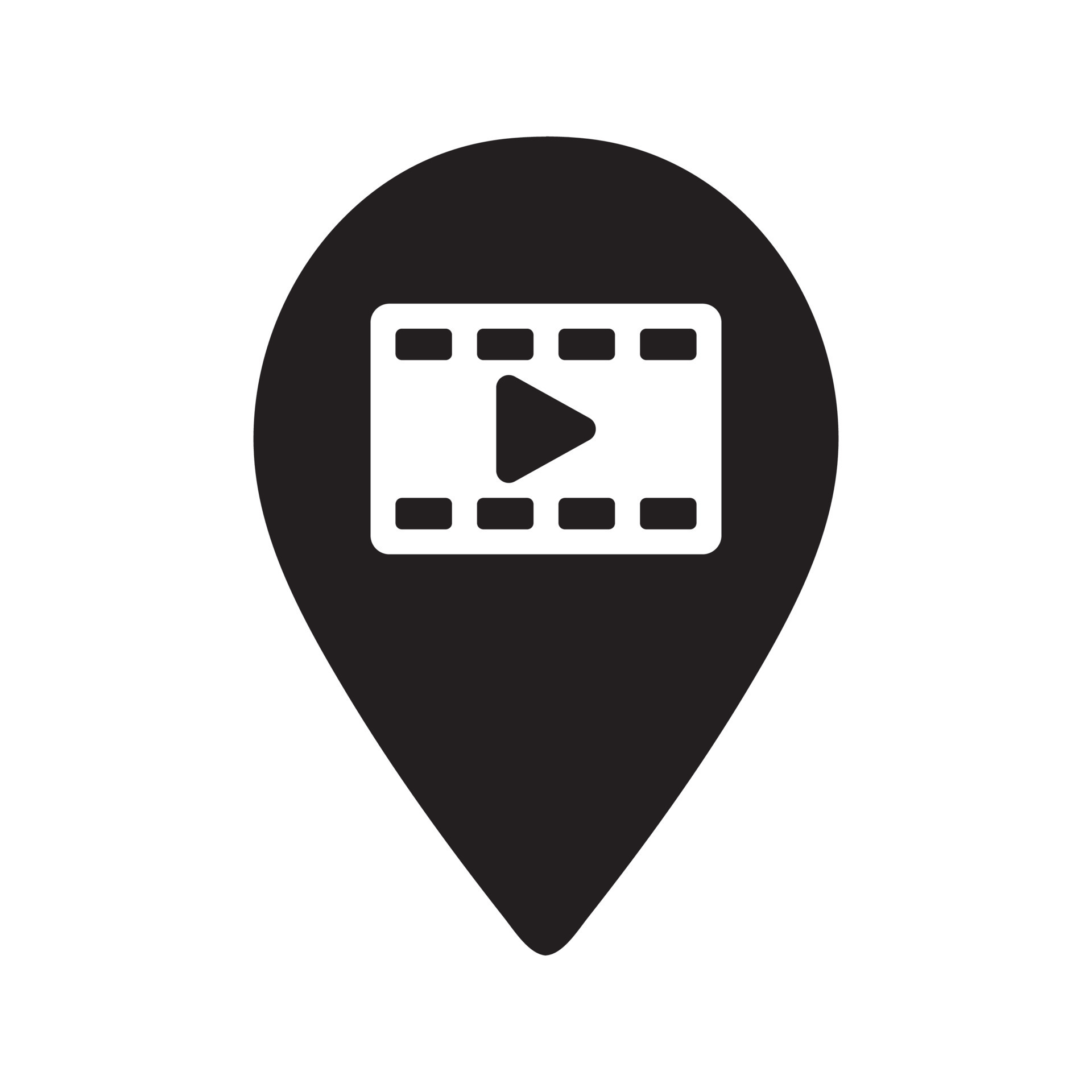 Movie Map Pin Icon 11574702 Vector Art at Vecteezy