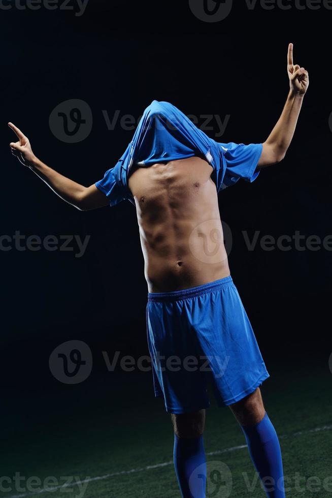 Soccer player view photo