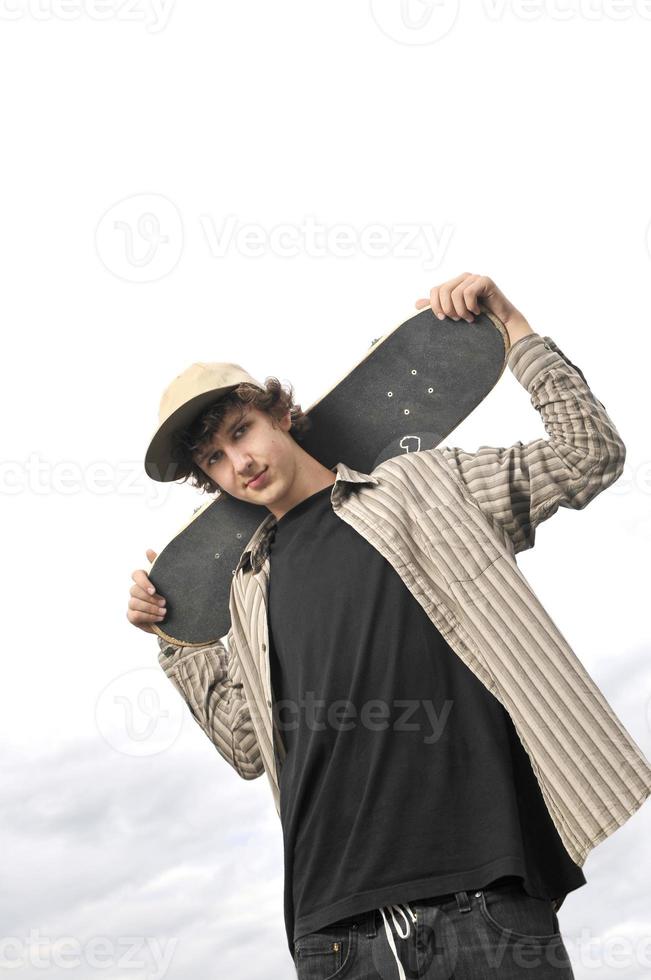 Skate boarder portrait photo