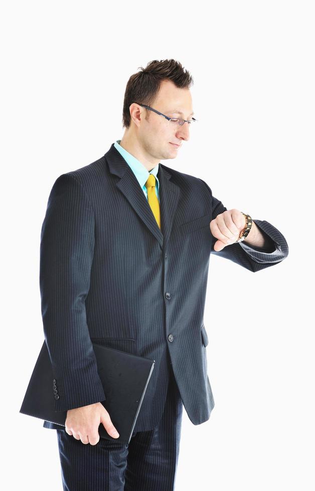 one young businessman isolated photo