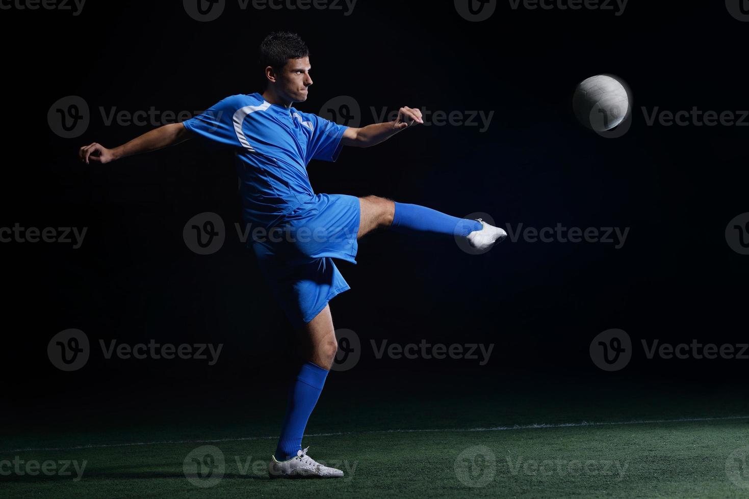 vista de jugador de futbol foto