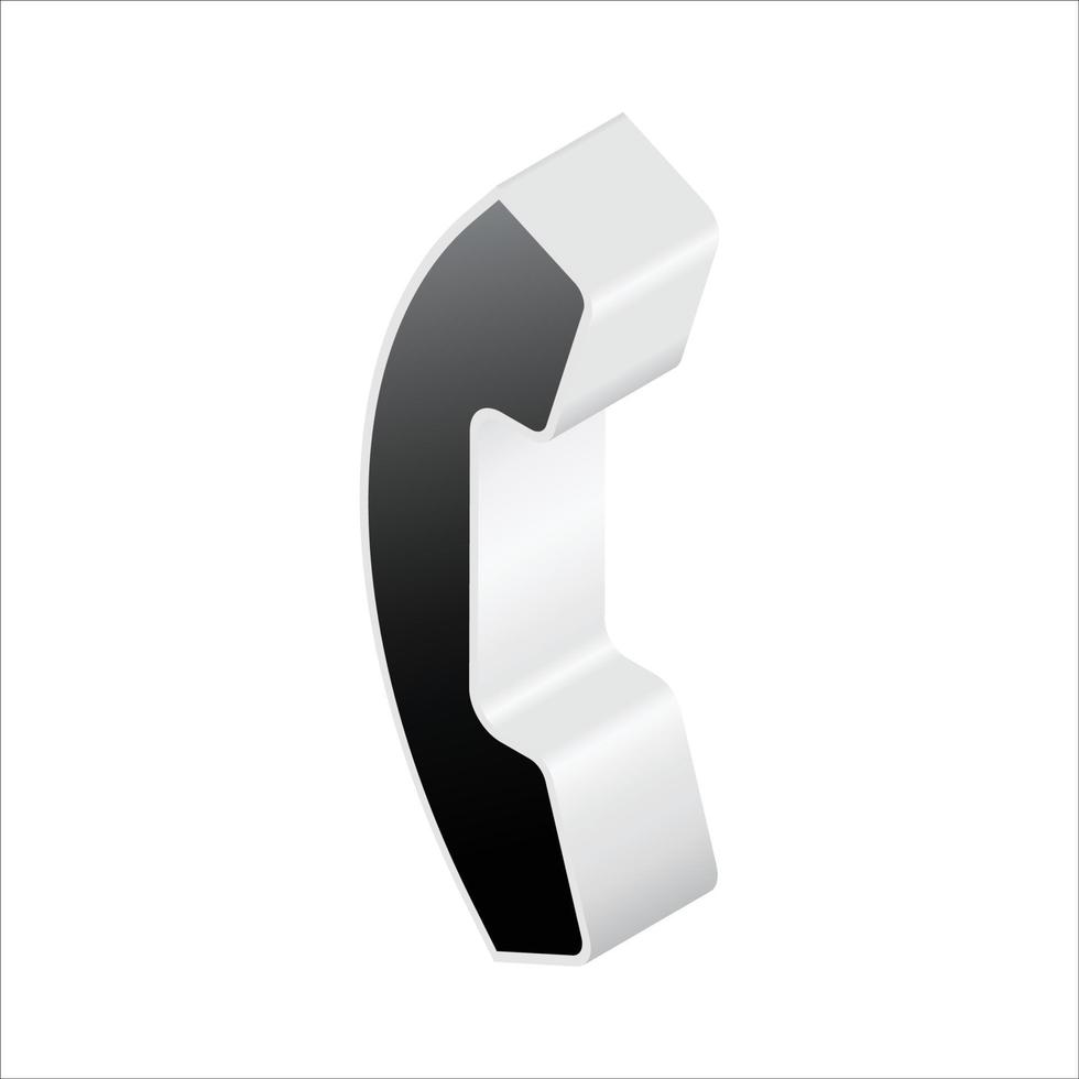 Isometric phone design, office phone and business vector