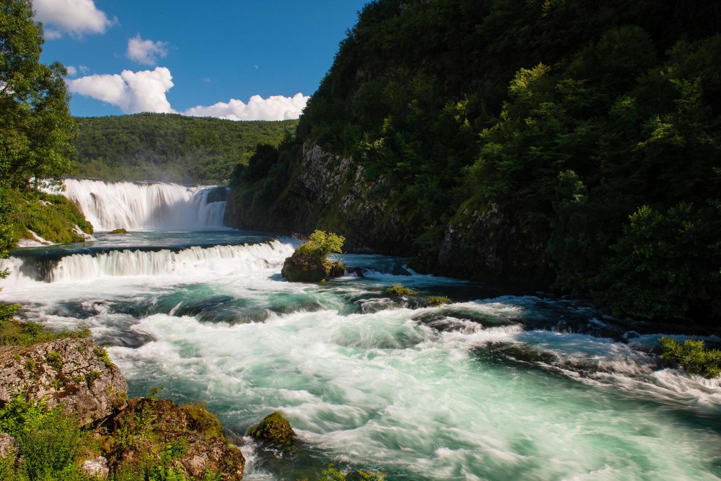 Waterfall nature landscape photo