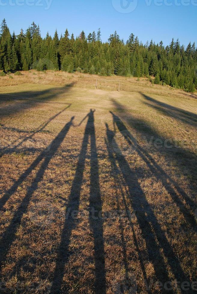 Silhouette of a family photo
