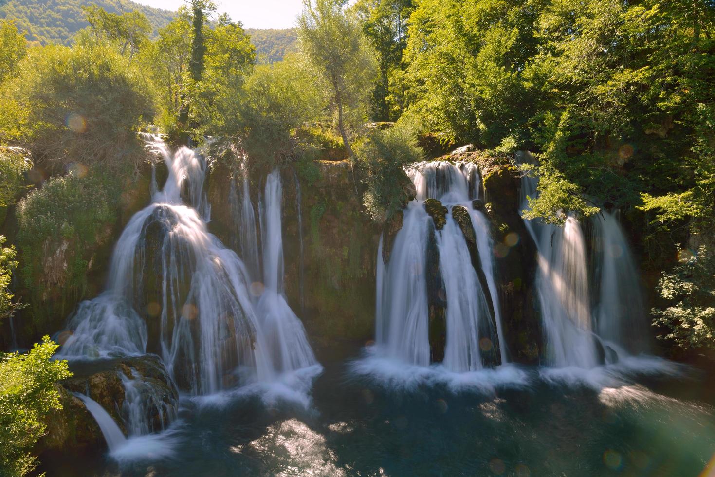 View of a waterfall photo