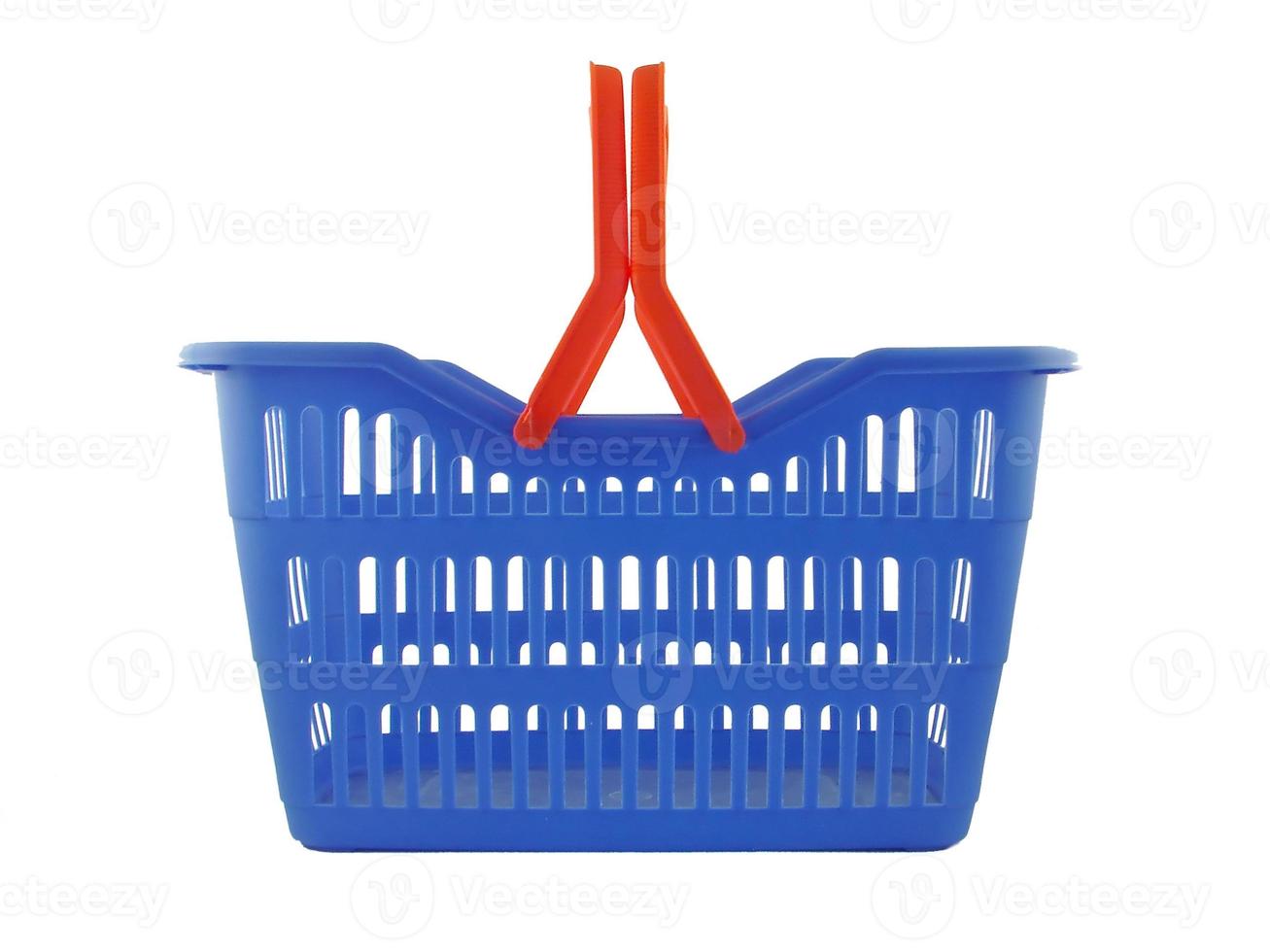 blue shopping basket photo