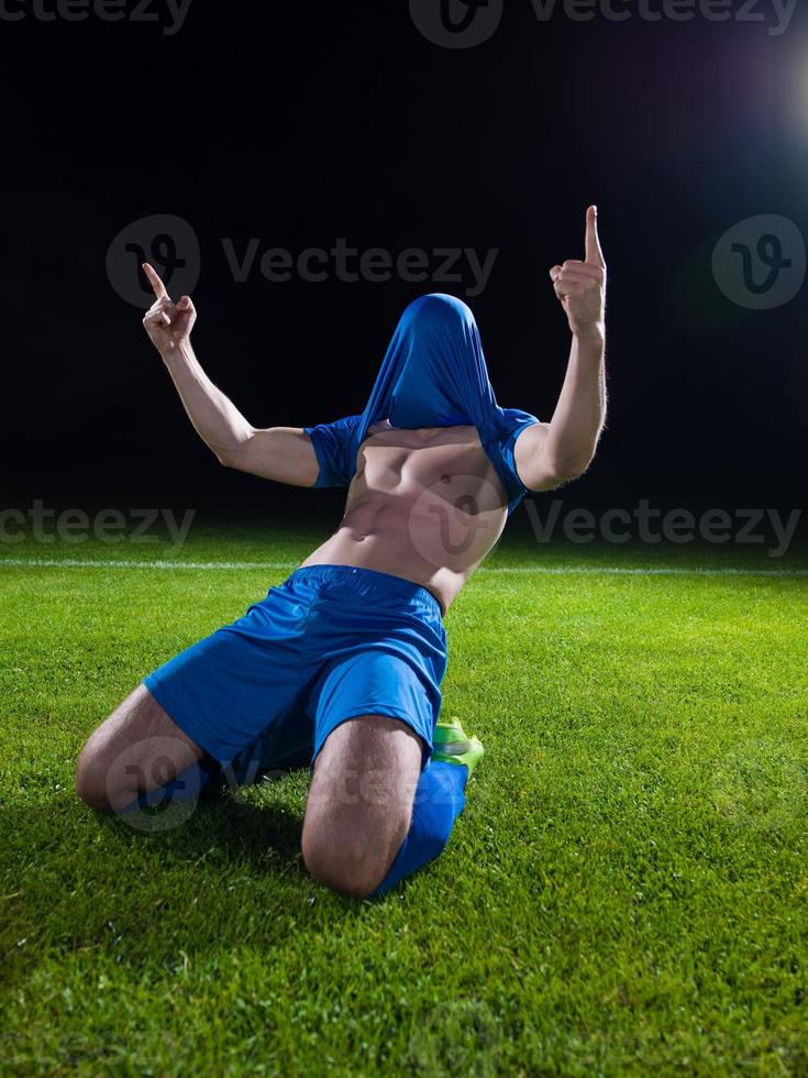 Soccer player view photo
