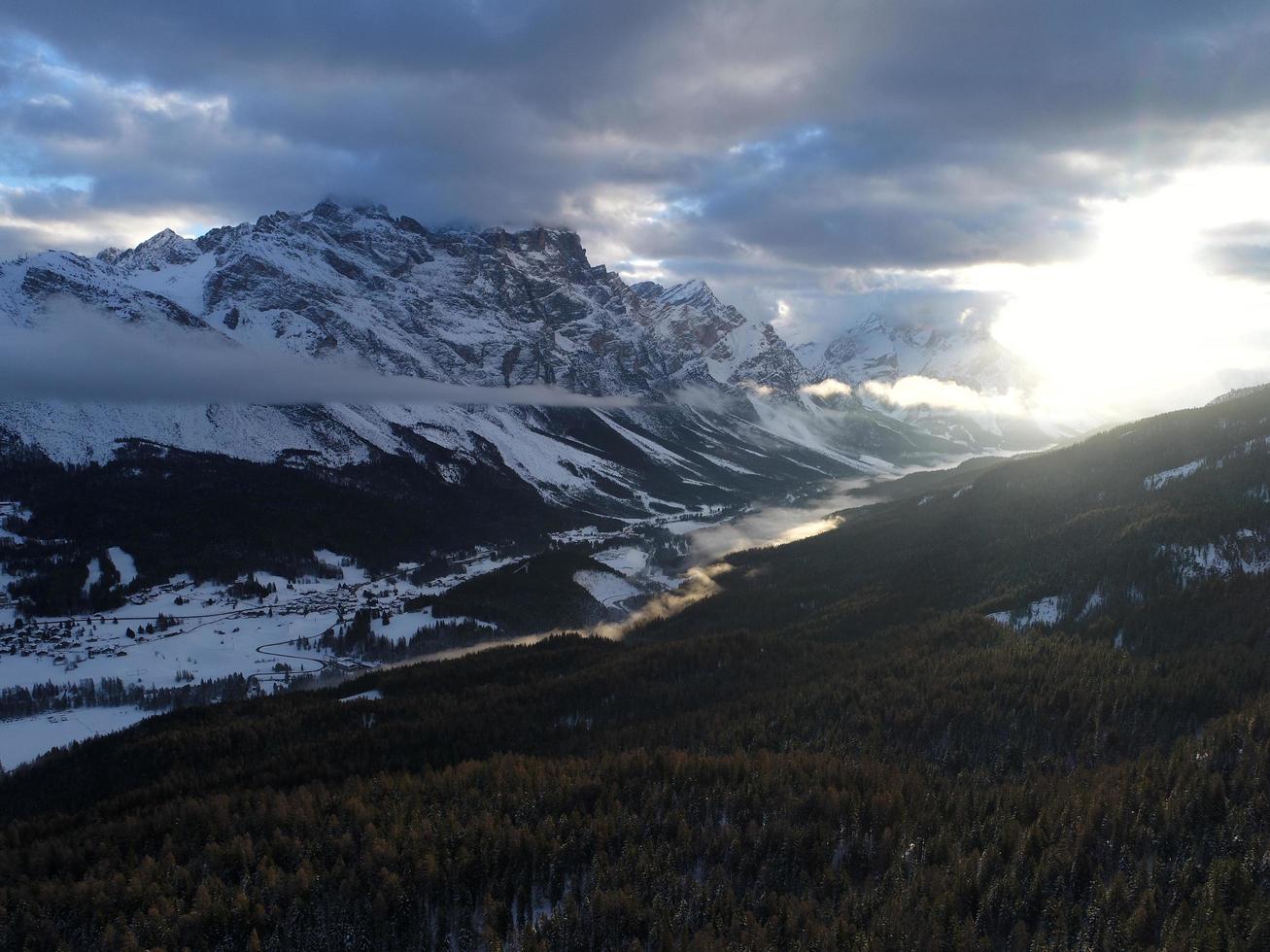 Winter mountain landscape photo