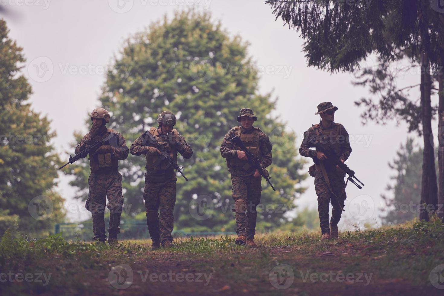 Military soldiers in field photo