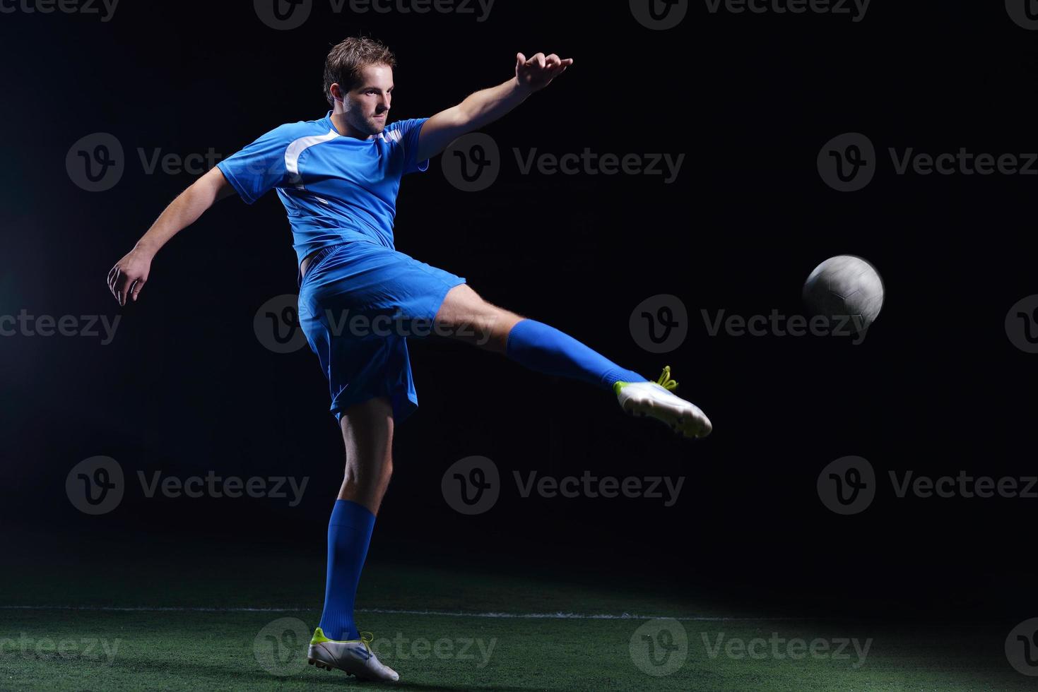 vista de jugador de futbol foto