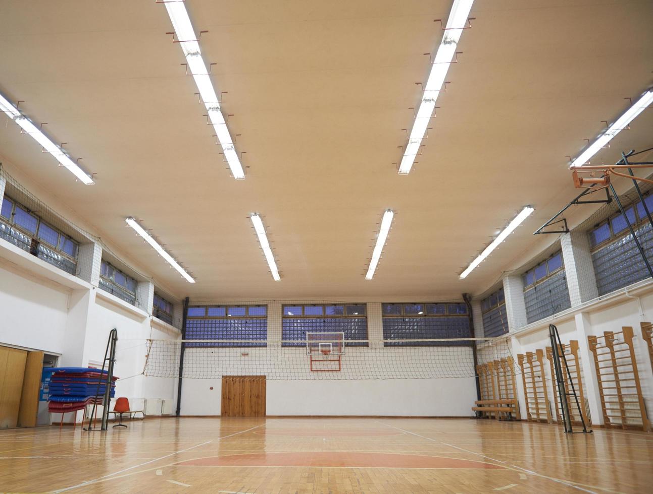 Empty school gym photo