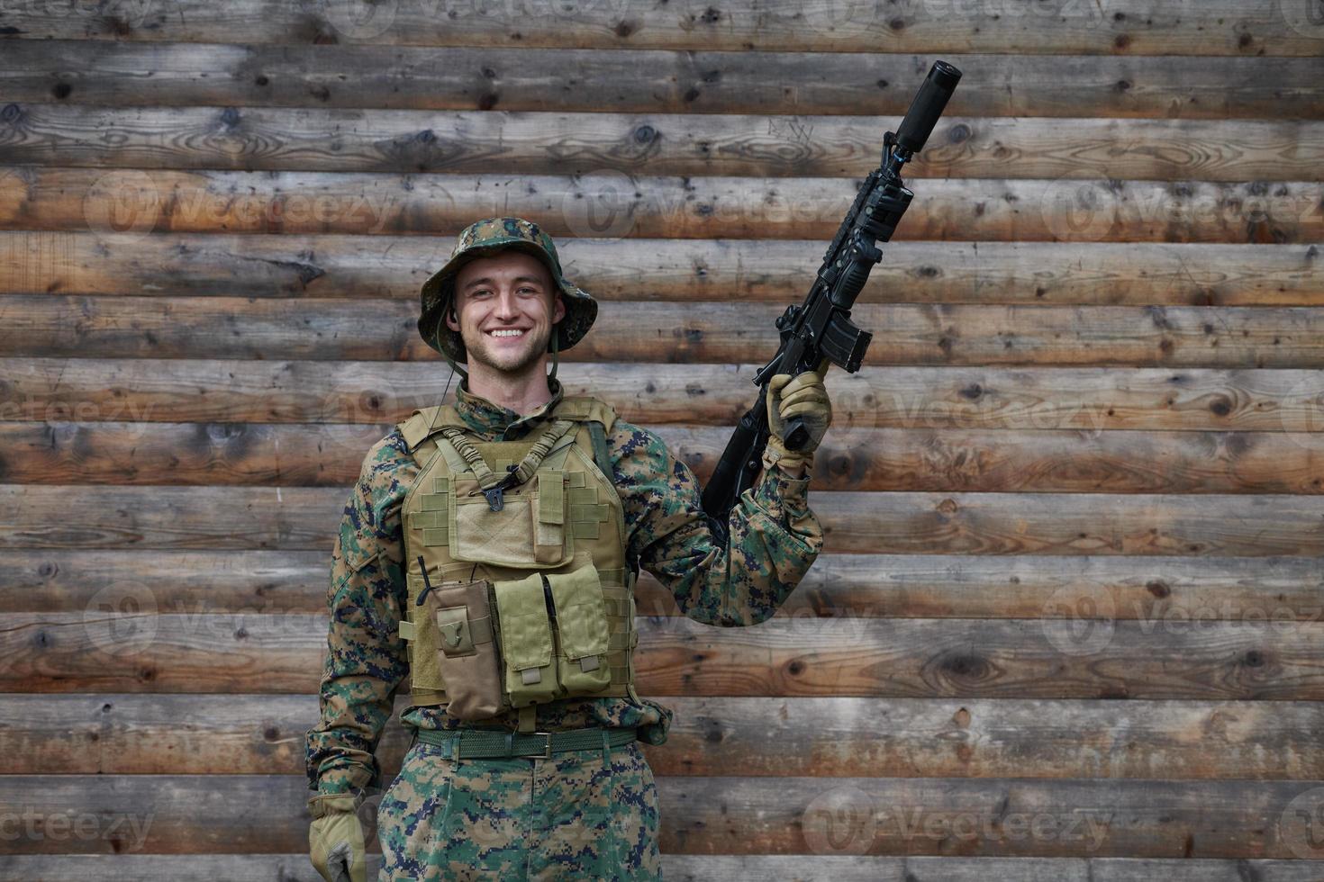 retrato de soldado militar foto