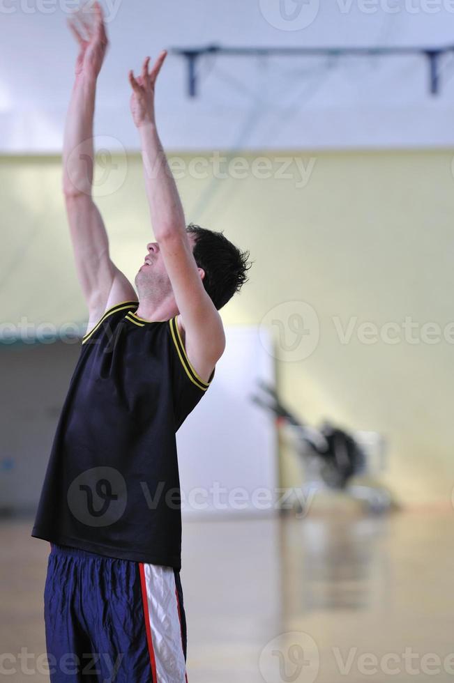 vista del jugador de baloncesto foto