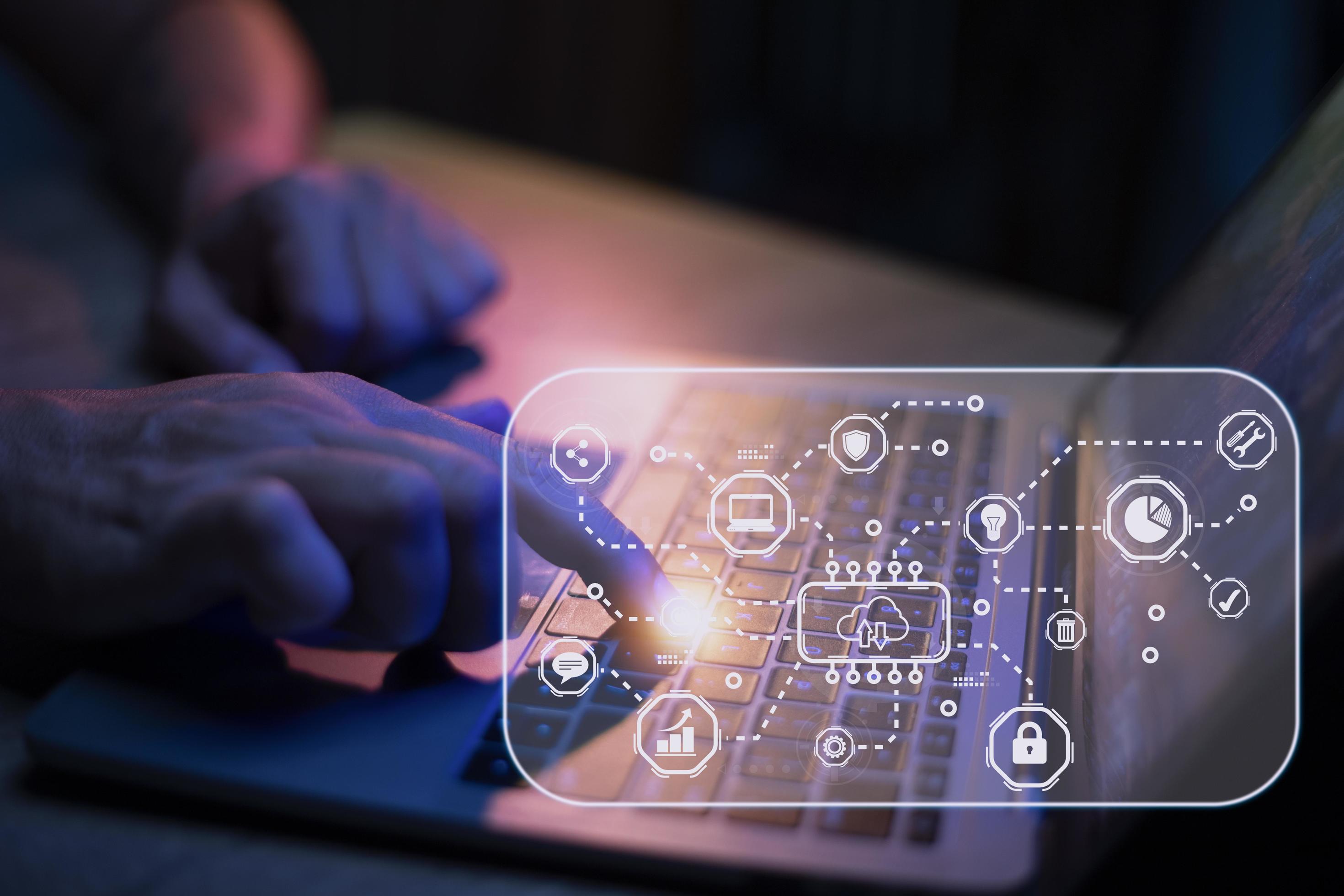 Cloud Computer technology and storage online for computer business