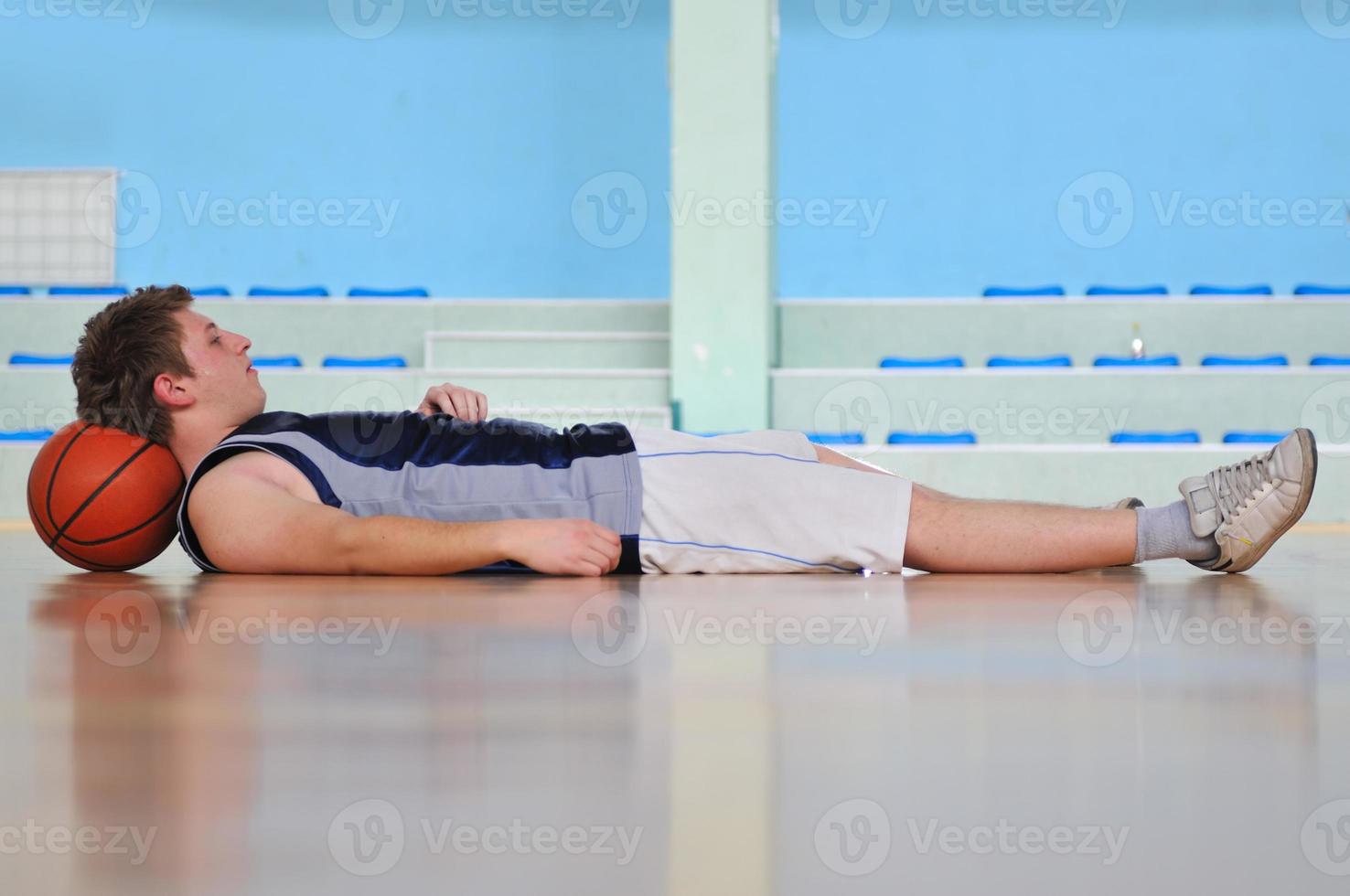 vista del jugador de baloncesto foto