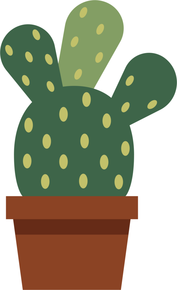 Simplicity cactus plant flat design. png