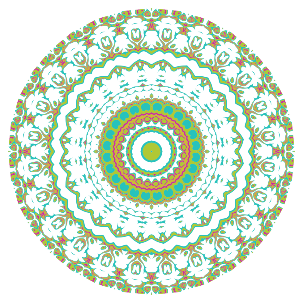 Mandala circle pattern png