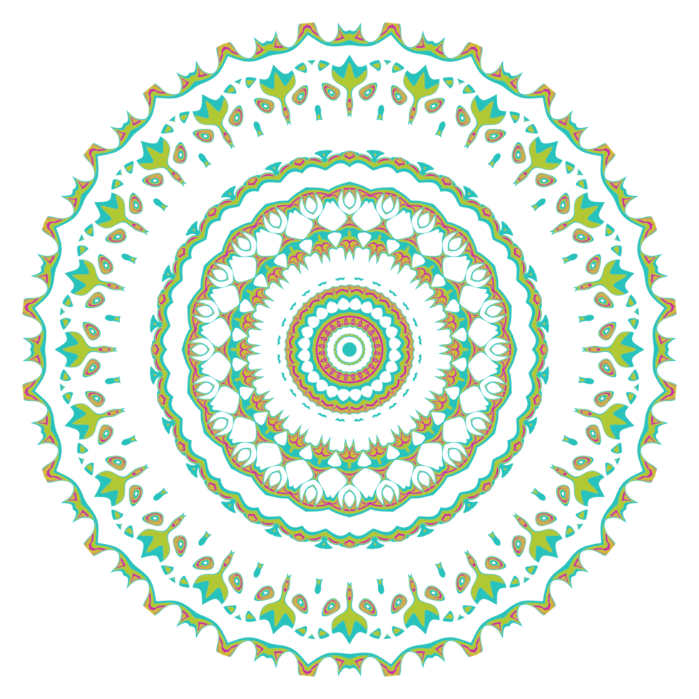 Mandala art illustration png