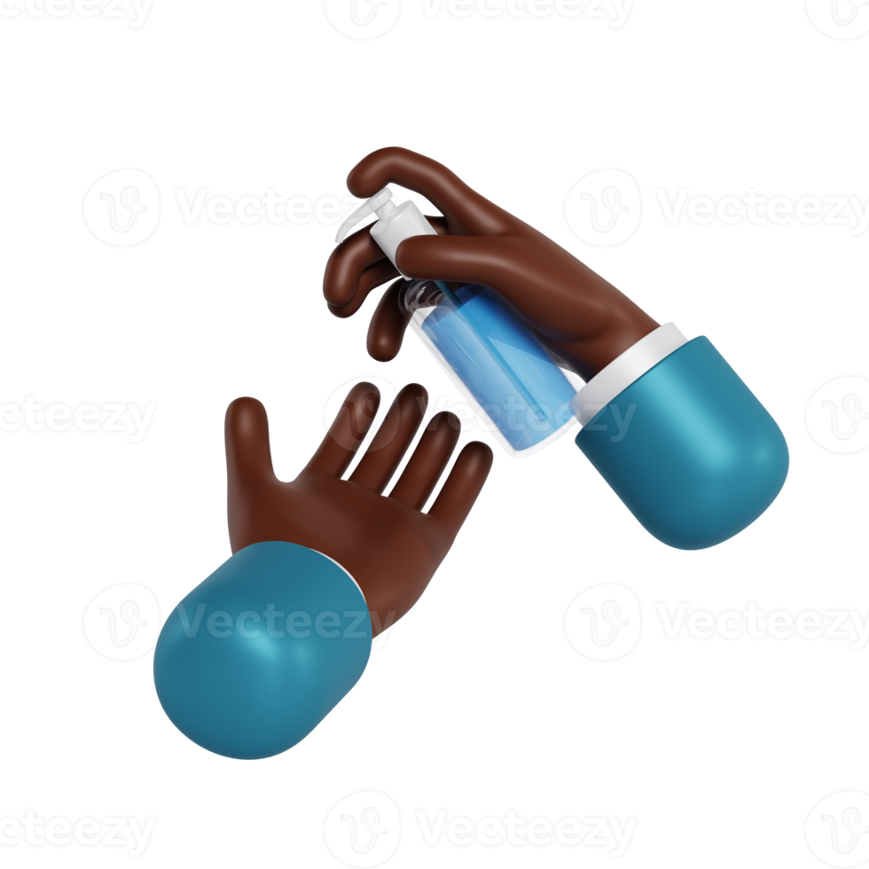 3d hand sanitizer png