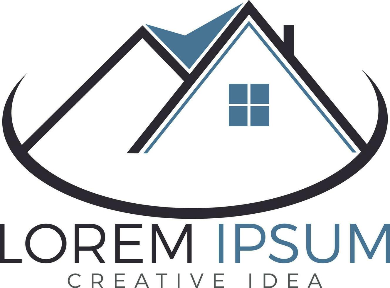 Real Estate Logo Design. Creative house symbol. vector