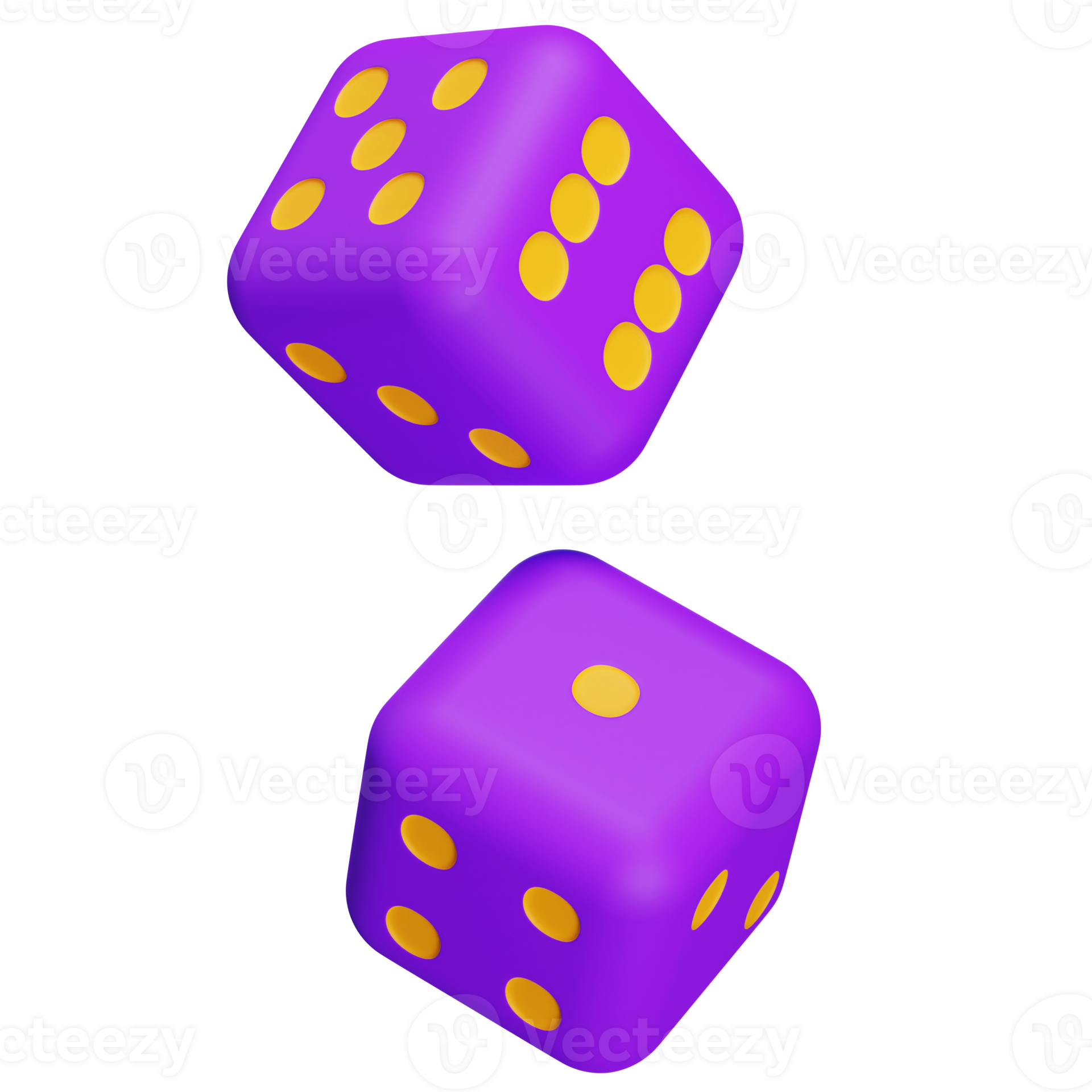 3D dice cube simple game for presentation 11577694 PNG