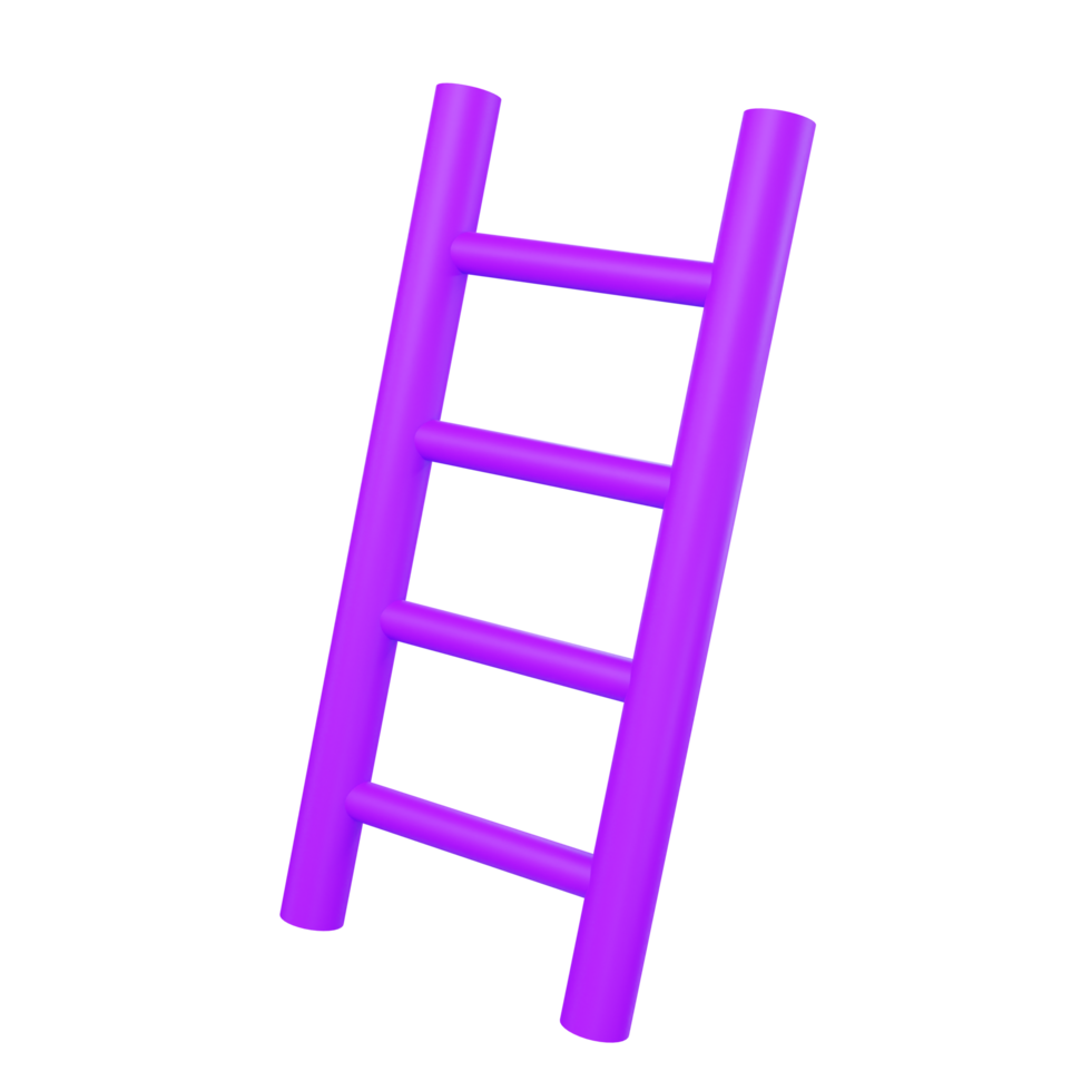 Icono simple de escalera 3D png