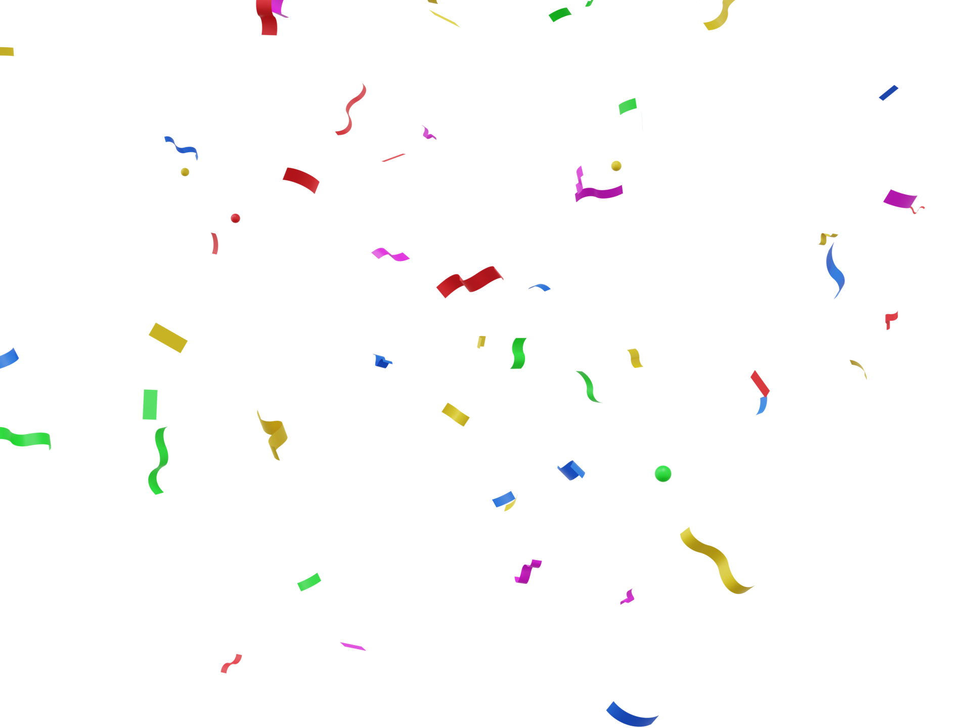 Confettis colorés en rendu 3d avec une couleur amusante 11577786 PNG