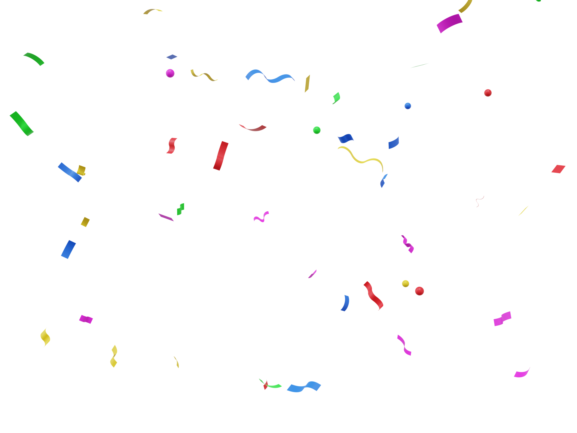 3d rendeu confetes coloridos com cores divertidas 11577790 PNG