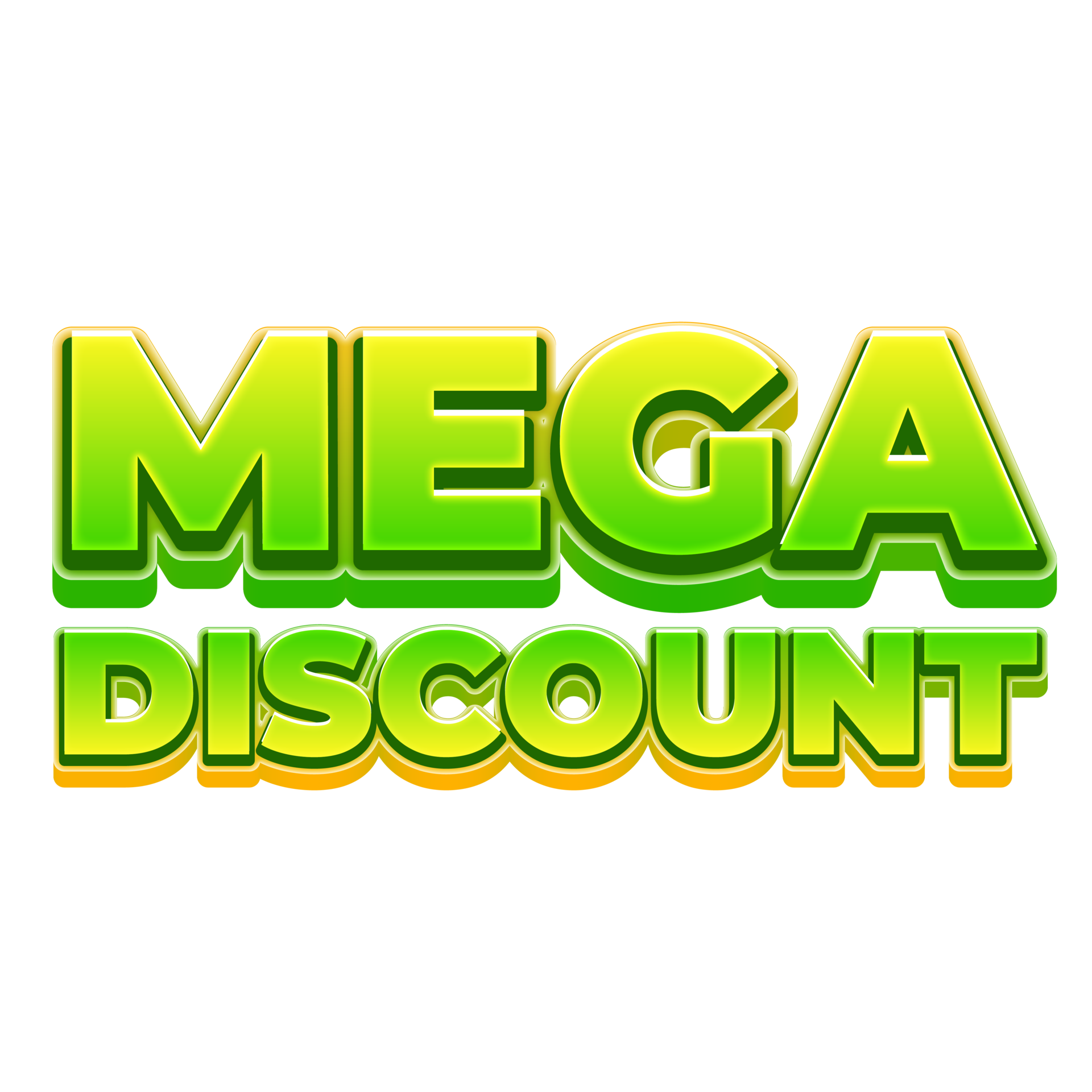 mega korting 3d afzet etiket tekst 11577824 PNG