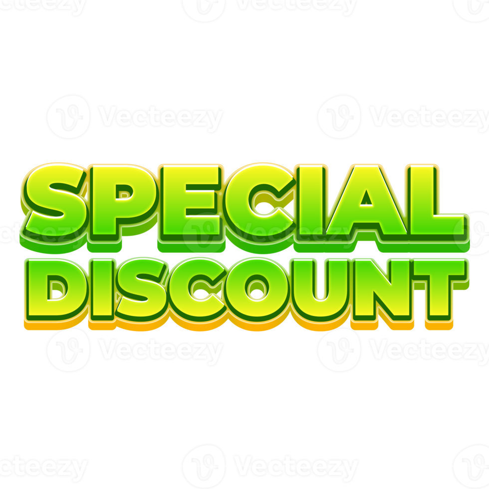 Special Discount 3D Marketing Label Text png