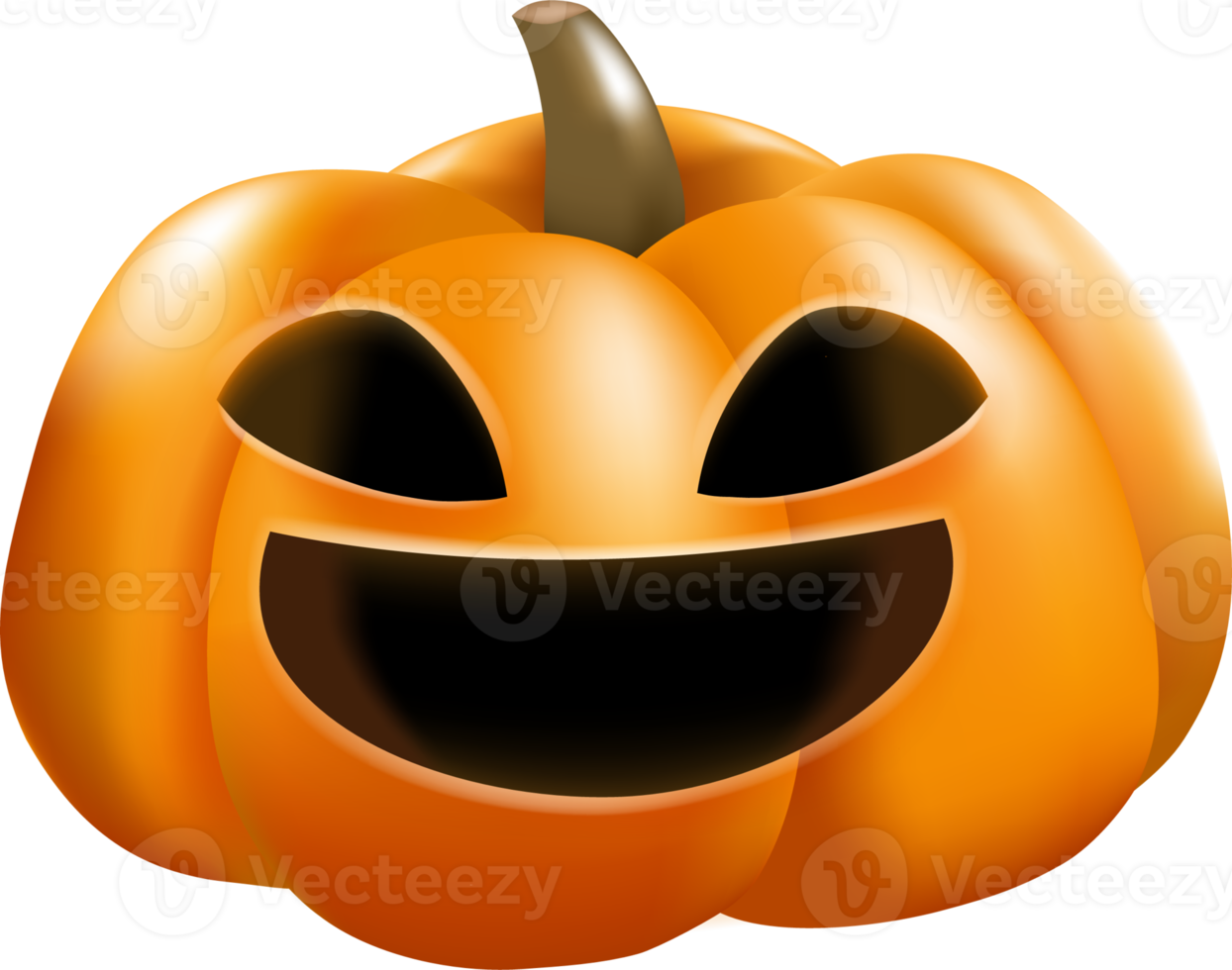 halloween 3d cute cartoon character banner invitation card illustration png
