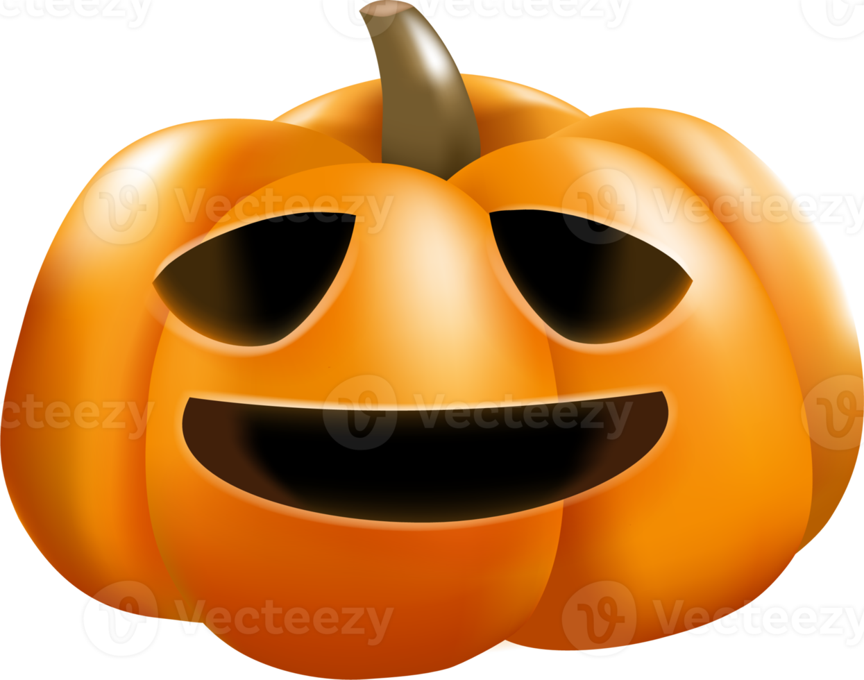 halloween 3d söt tecknad serie karaktär baner inbjudan kort illustration png