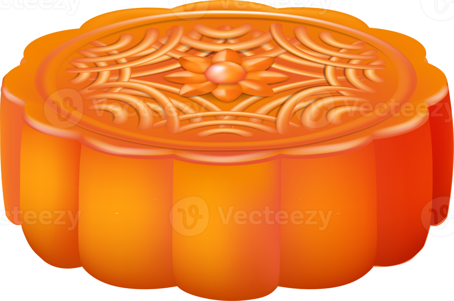 mooncakes top and side view clipart illustration with chinese text happy mid autumn festival png