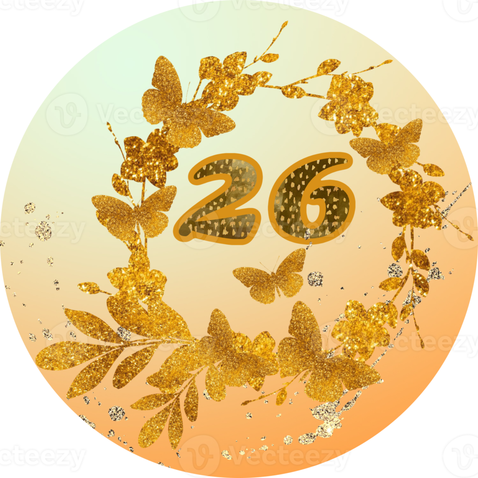 Number, advent calendar, day, birthday, thanksgiving, Christmas, wedding template. Flower, butterfly. png