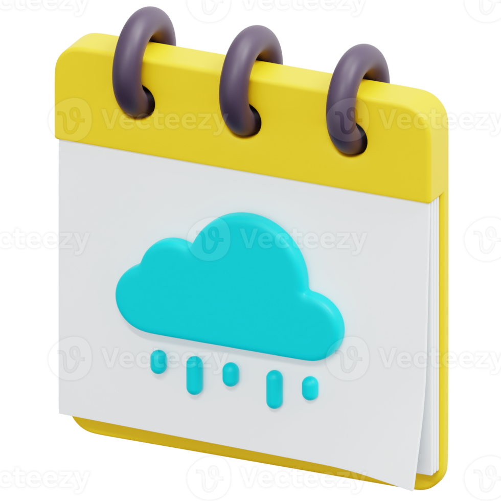 calendar 3d render icon illustration png