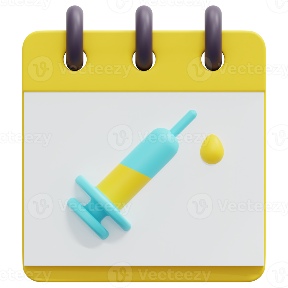 calendar 3d render icon illustration png