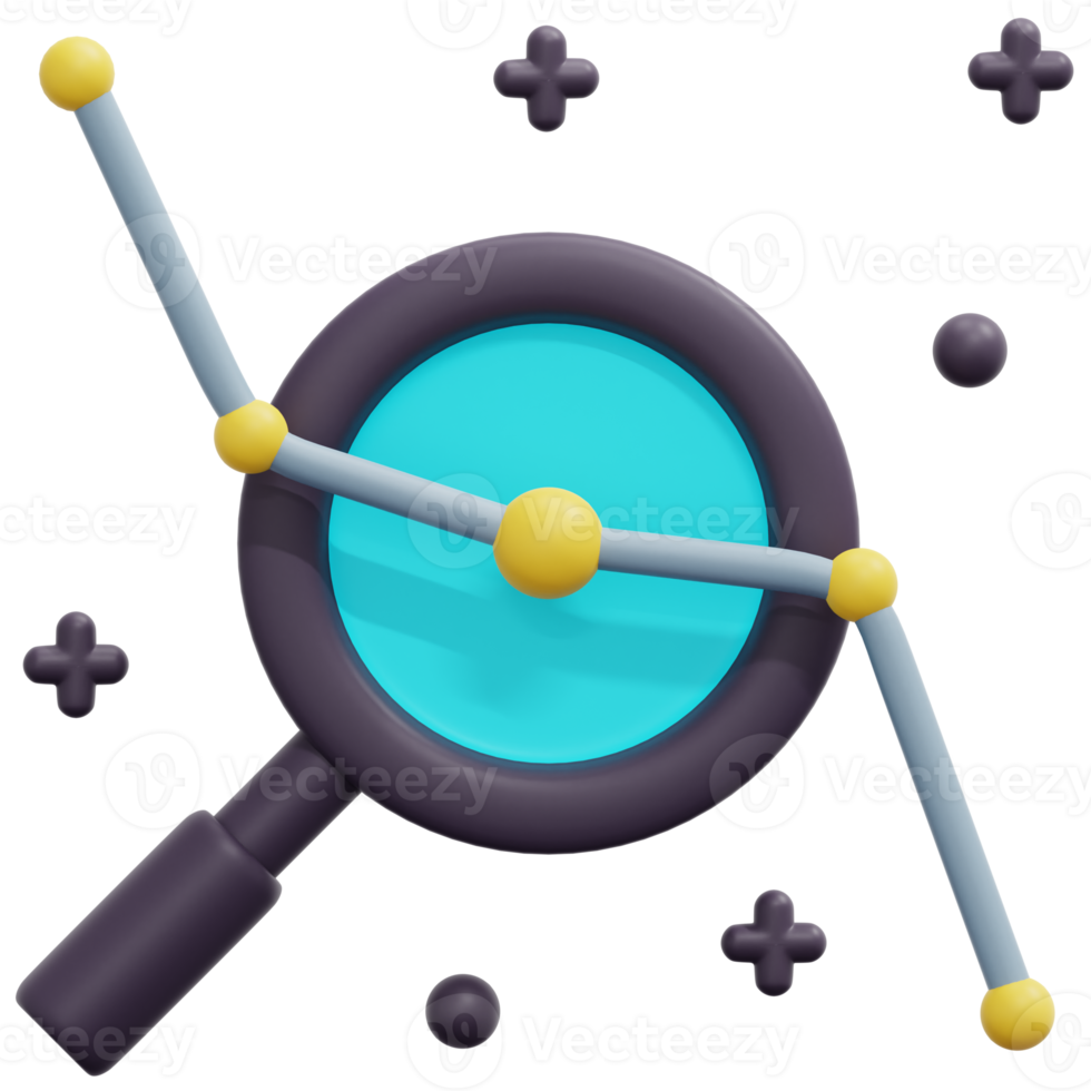 analyse 3d render icon illustration png